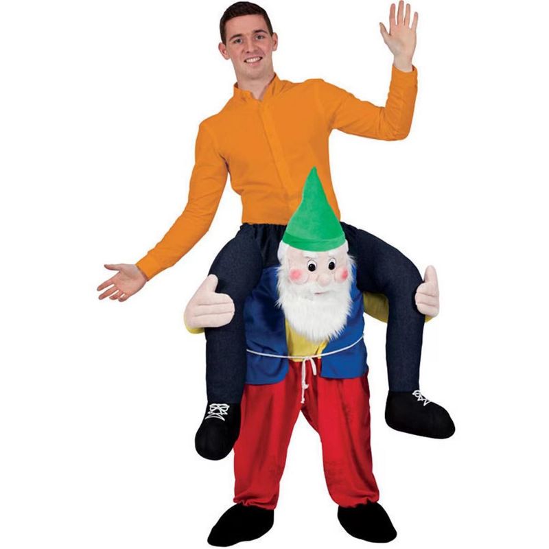 Adult Ride on Gnome Halloween Costume, 1 of 2