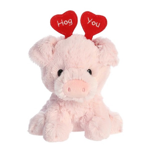 Aurora Palm Pals 5 Belle Strawberry Cow Pink Stuffed Animal : Target