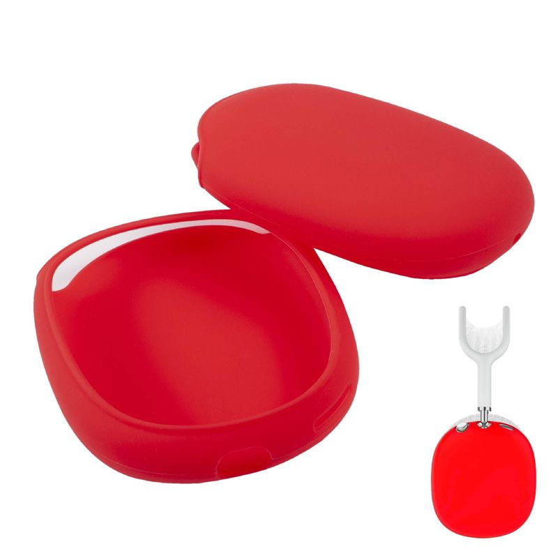 Insten EarCups Protector Case For Airpods Max Headphone, Soft Silicone Ear Cups Cover Protection Accessories, Red, 2 of 6