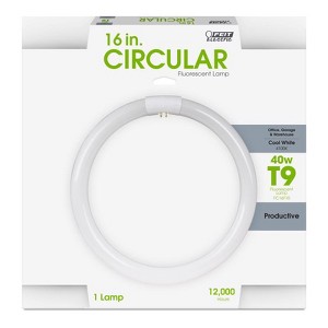 Feit Electric 40 W T9 16 in. L Fluorescent Bulb Cool White Circular 4100 K 1 pk - 1 of 1