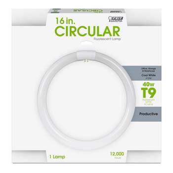 Feit Electric 40 W T9 16 in. L Fluorescent Bulb Cool White Circular 4100 K 1 pk