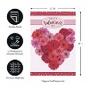 Floral Valentine's Heart Applique Garden Flag - 4 of 4