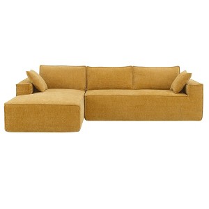NicBex Modular Sectional Sofa,Chenille L-Shaped Compressed Couch with 2 Pillows for Living Room,Apartment,Office,No Assembly Require - 1 of 4