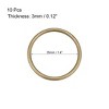Unique Bargains Zinc Alloy Craft DIY Accessories Hardware Bag Belt O-Ring Buckles 10 Pcs - 2 of 3