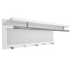 Esyspot Metal Powder Coating Hook Wall Mounted with Shelf In White - 4 of 4
