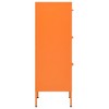 VidaXL Storage Cabinet Orange 16.7"x13.8"x40" Steel - 4 of 4