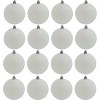4E's Novelty White Snowball Christmas Ornaments 18 Pack – Large 2.36” Shatterproof Glitter Ornaments for Christmas Tree, Winter Wonderland Decorations - 4 of 4