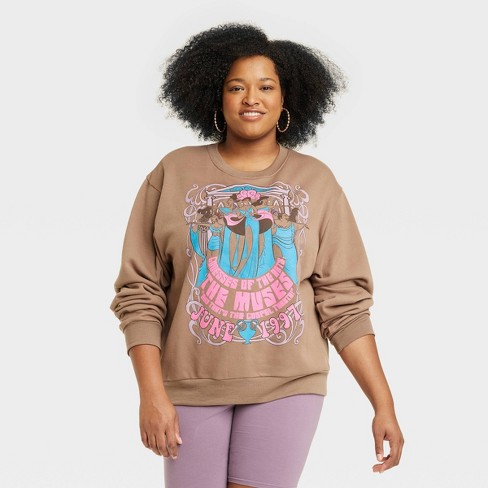 Women's Plus Size Disney Hercules Muses Graphic Sweatshirt - Brown 3x :  Target