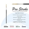 Creative Mark Pro Stroke Premium White Chungking Hog Bristle Artist Paint Brush - Long Filbert - Natural Bristle Brush w/ Great Control Suitable for - 2 of 4