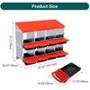 8-Hole Chicken Nesting Boxes with Lid & Legs - Durable Egg Laying Box for Chicken Coop, Keeps Eggs Safe & Clean, Easy Access Design - 3 of 4