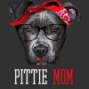 Men's Design By Humans Mother's Day Pittie Mom Pitbull Dog Lovers By dandingroz T-Shirt - 2 of 2