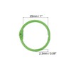 Unique Bargains Metal Anti-Rust Round Binder Rings for Key Chain Scrapbooks 10 Pcs - 2 of 4