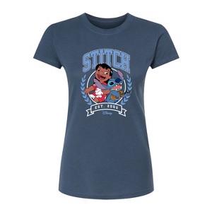 Women's - Disney - Stitch Collegiate Group Fitted Graphic T-Shirt - 1 of 2