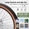 YONWAY 27.5 Inch Mountain Bike, Durable High Carbon Steel Frame,Disc Brakes, Brown Edge Tires for Commuting and Outdoor Exploration - 4 of 4