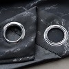 RT Designer Collection Heidi Halo Foil Blackout Luxurious Decorative Grommet Curtain Panel 54" x 90" Black - 4 of 4