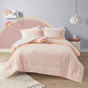 9 Pcs Paisley Print Percale Cotton Comforter Set, All Season Home Textile fits Elegant Bedroom Decor - 1 of 4