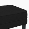 CLIHOME Minimalist Bench Ottoman with Storage, Fabric Upholstered Ottoman Bench for Living Room, Entryway Seat Stool with Plywood Frame - 4 of 4
