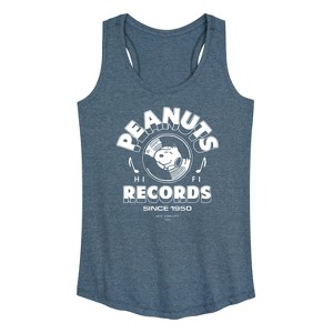 Women's - Peanuts - Snoopy Vinyl Graphic Racerback Tank - 1 of 4