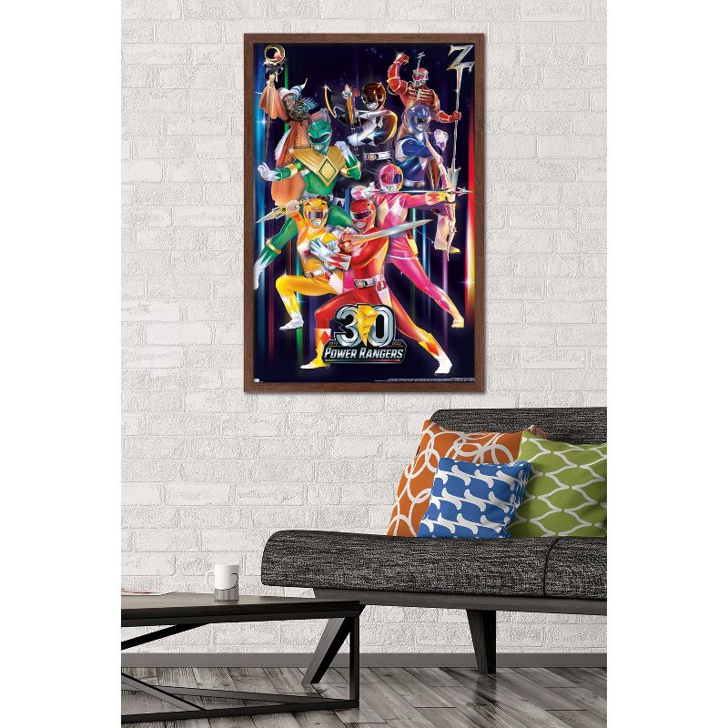 Trends International Power Rangers - 30th Group Framed Wall Poster Prints, 2 of 7