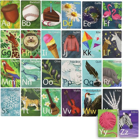 Alphabet Posters & Flashcards, Classroom Decor for letter Recognition (BW)