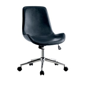 Wilson Contemporary Leatherette Office Chair Gray - miBasics, Dark Gray