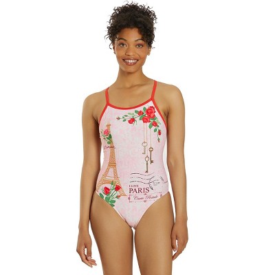 Sporti Paris Mon Amour Thin Strap One Piece Swimsuit (22-44)