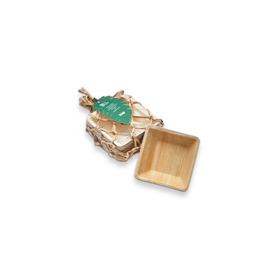 tagltd Eco Palm Leaf 4 Inch Bowl Set of 12