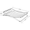 Aoibox Stainless Steel Soap Dish for Shower Bathroom, Self-draining Soap Holder for Kitchen Sink, Quick Dry and Easy Cleaning - 2 of 4