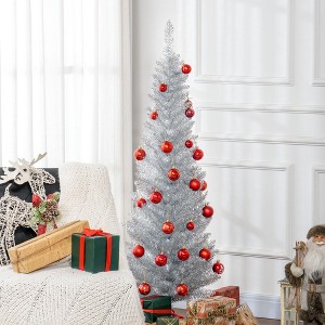 Whisen 7FT Pencil Christmas Tree with Realistic Branches, 818 Tips - 1 of 4
