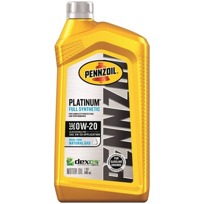 Pennzoil 0W-20 Platinum Synthetic