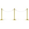 Unique Bargains Hotel Adjustable Velvet Crowd Control Stanchion Rope with Snap Hooks 2 Pcs - 3 of 4