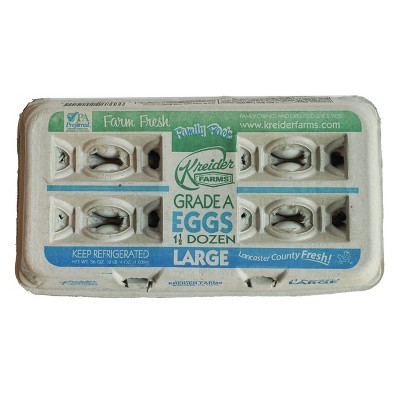 Kreider Farms Large Eggs - 18ct