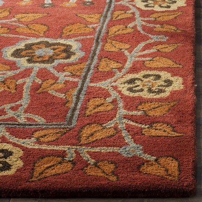 Heritage Red Hand-Tufted Wool 8' x 10' Area Rug