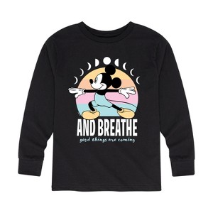 Boys' - Disney - Mickey And Breathe Long Sleeve Graphic T-Shirt - 1 of 4