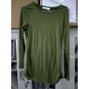 Maternity Shirt Side Button and Ruched Maternity Tunic Tops - 1 of 1