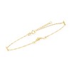Ross-Simons 14kt Yellow Gold Dolphin Anklet Size 9 - 3 of 4