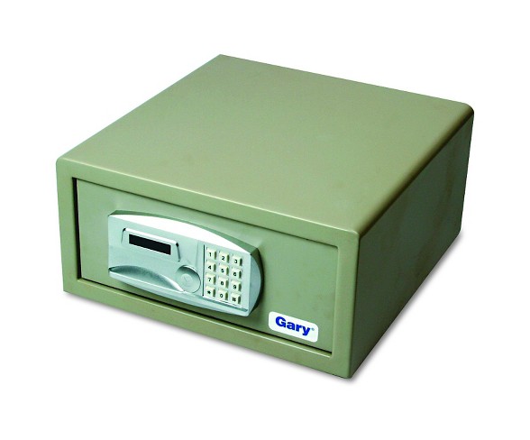 Gary&#174; Laptop Safe, 1.2 capacity, 15-3/4w x 16-5/8d x 7-9/16h - Gray