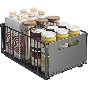 Pull Out Cabinet Organizer | Heavy Duty Carbon Steel | Easy Access, Space-Saving Solution for Kitchen & Pantry Storage - 1 of 4