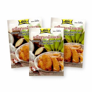 Lobo Thai Fried Banana Fritter (Gluay Kaak) Batter Mix 3 Oz./85 G. (Pack of 3) - 1 of 4