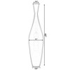 Uniquewise Tall 43 Inch Modern Narrow Trumpet Floor Vase - Elegant Home Decoration, Modern Accent Piece, Living Room Decor, Handcrafted Bamboo Art - 4 of 4