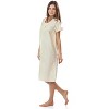 Casual Nights Women's Short Sleeve Eyelet Embroidered House Dress - 2 of 4
