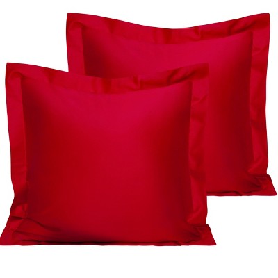 2 Pack 500 Thread Count Cotton Pillow Shams, Super Soft and Breathable Oxford Pillowcases - NTBAY