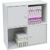 Kings Brand Furniture Charles Bookcase, White - 2 of 3