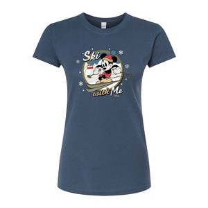 Women's - Disney - Ski With Me Fitted Graphic T-Shirt - 1 of 3
