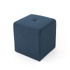 CAVINAS Simple Upholstered Square Cassella Cube Ottoman Chair,Small Ottoman Stool for Living Room,Bedroom - 2 of 4