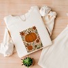 Simply Sage Market Pumpkin Boho Floral Lightweight Garment Dyed Sweatshirt - 3 of 4
