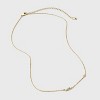 14K Gold Dipped Cubic Zirconia Initial Necklace - A New Day™ - 3 of 4
