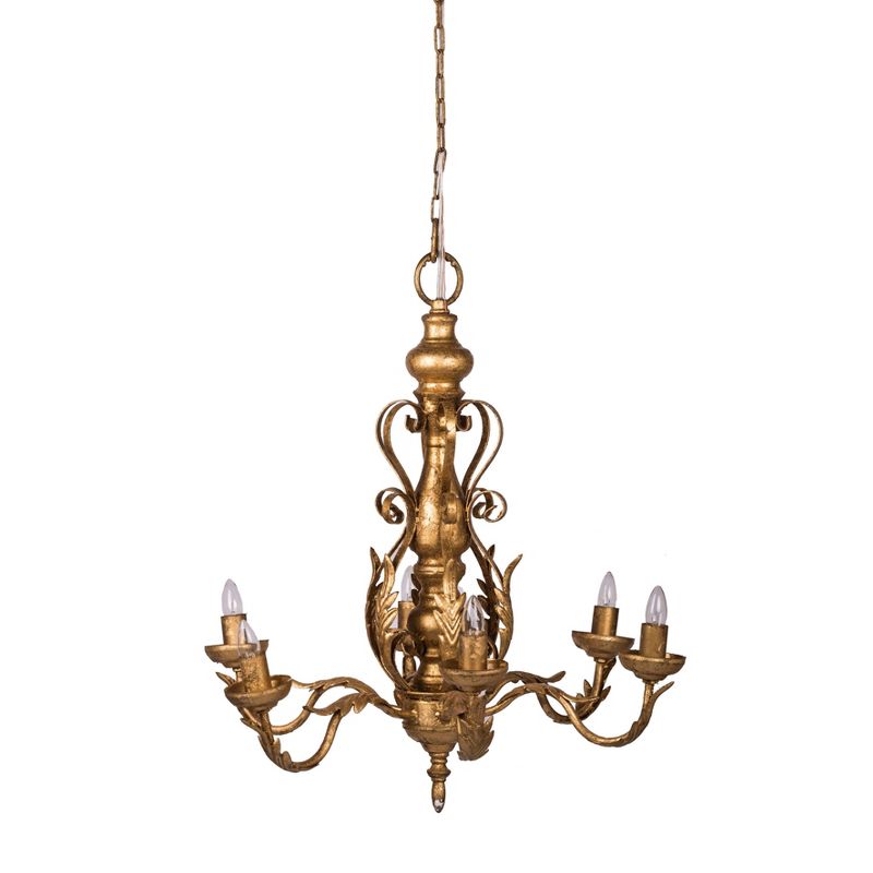 Classic Vintage Chandelier Gold/White - A&#38;B Home, 1 of 8