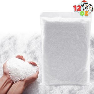 JOYFY 12 Oz Artificial Snow, 320g Plastic Fake Snowflakes for Christmas Tree Decoration Holiday Decor and Winter Displays - 1 of 4