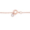 EVERLY JEWELRY | Rose Plated Sterling Silver 2.85 CT TGW Cubic Zirconia & Simulated Morganite Fashion Necklace, 16+2" Ext. - 4 of 4